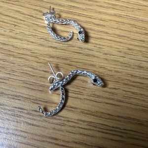 New Silver Snake Dangle Earrings – Fashion Jewelry
